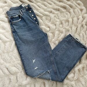 90's pinch waist agolde jeans. Color: lineup like new. Worn once!